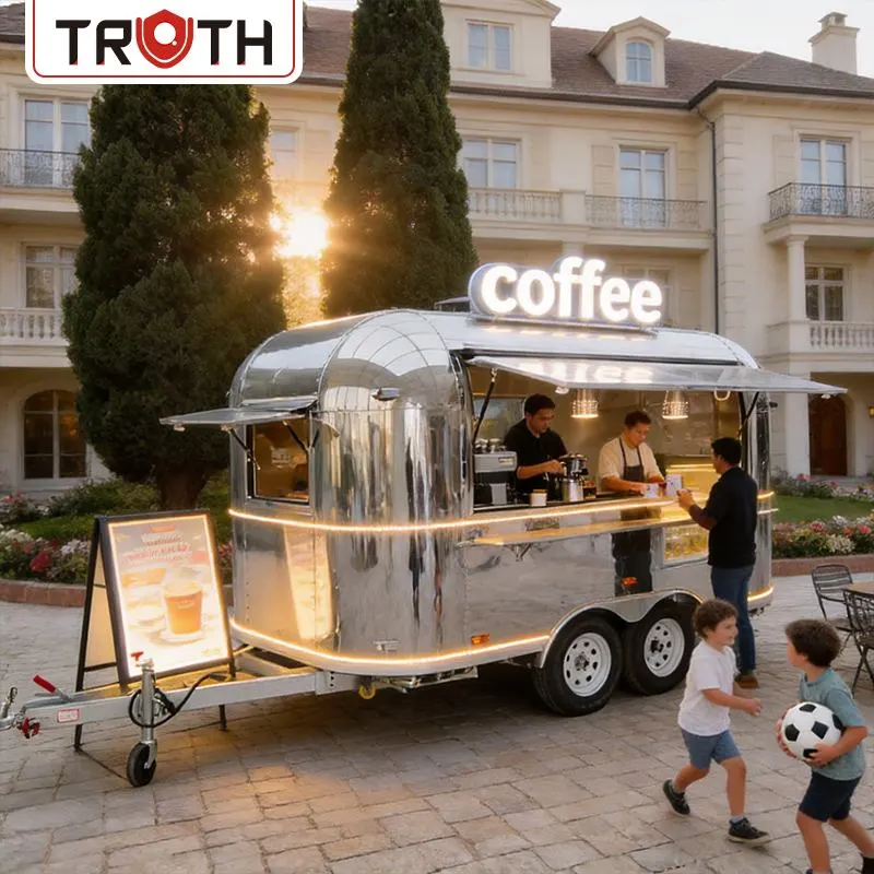 Food Truck Przyczepa do kawy Wózek z jedzeniem