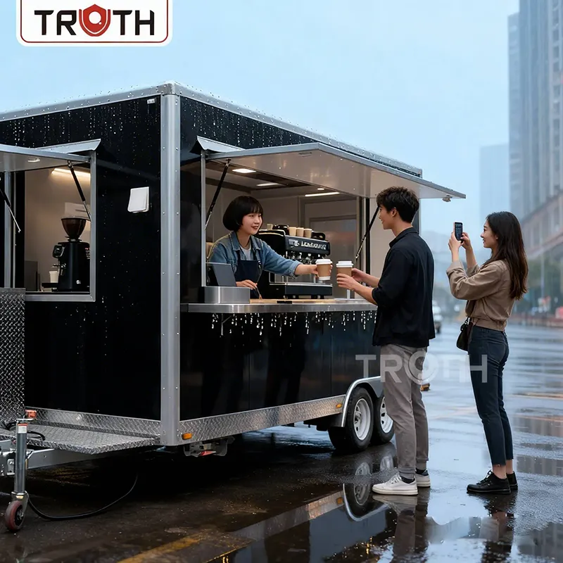 W pełni wyposażony food truck do kawy