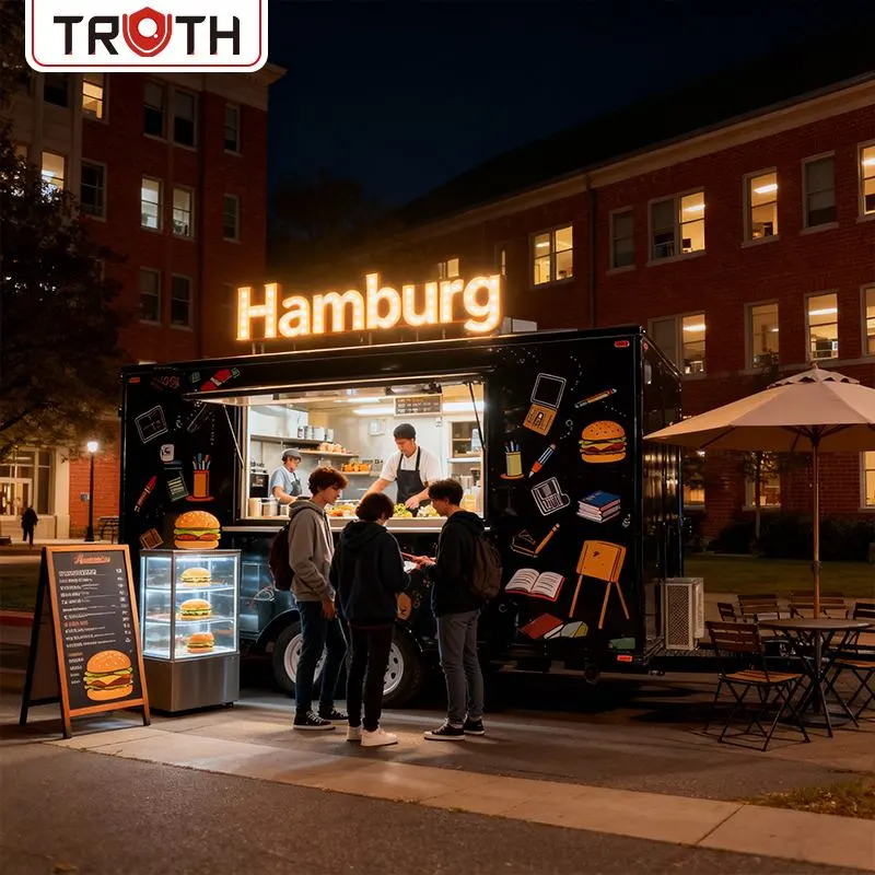 Mobilna przyczepa gastronomiczna w Hamburgu