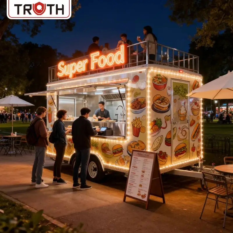 Ciężarówka typu fast food Hot Dog z pełną kuchnią