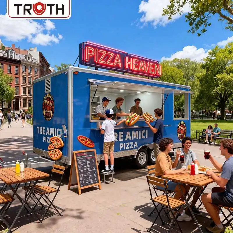 Mobilna przyczepa do pizzy z koncesją