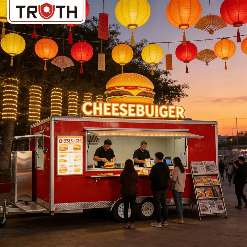 Mobilny food truck z koncesją na taco Cart